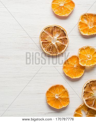 Dried Orange Slices Arranged