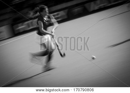 VALENCIA, SPAIN - FEBRUARY 7: Daria Skoraszewska during Hockey World League Round 2 match between Ghana and Poland at Betero Stadium on February 7, 2017 in Valencia, Spain