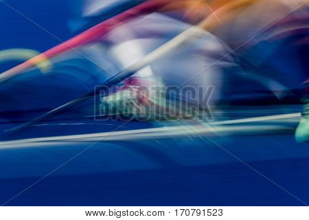 VALENCIA, SPAIN - FEBRUARY 7: Spanish player during Hockey World League Round 2 match between Spain and Turkey at Betero Stadium on February 7, 2017 in Valencia, Spain