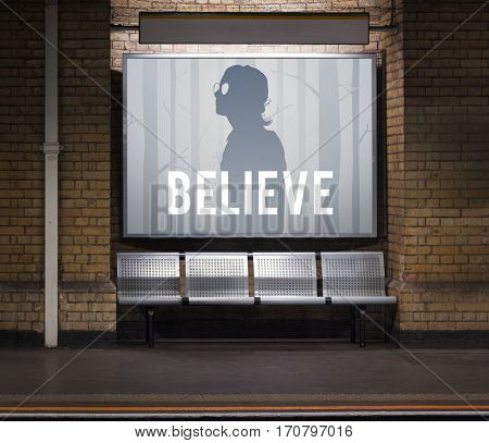 Life Is A Journey Believe Standing Person 
