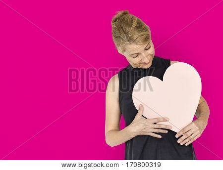 Heart Love Addore Affection Blonde Woman