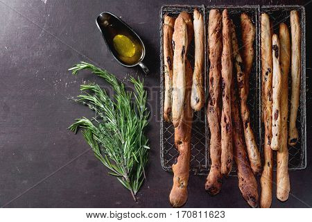 Grissini Bread And Olive Oil