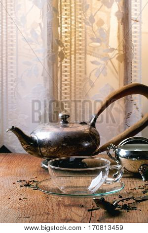 Empty Glass Cup For Tea