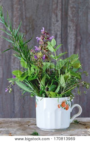 Assortment Of Fresh Herbs