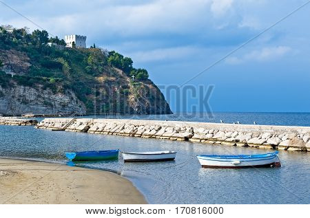 Italy, Ischia, Lacco Ameno, the little harbor