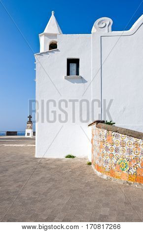 Italy, Ischia, Forio, the Del Soccorso church
