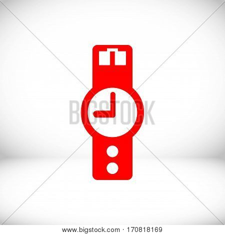 wristwatch icon  stock vector illustration flat design