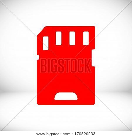 Micro sd card icon stock vector illustration flat designv