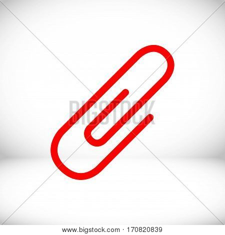 paper clip icon stock vector illustration flat design