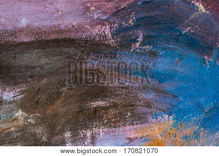 Closeup Abandoned Colorful Grunge Concrete Wall Background