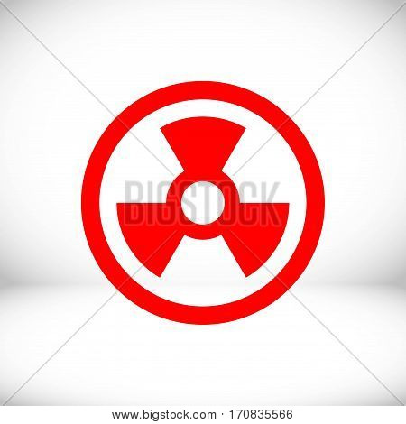 radioactive icon stock vector illustration flat design