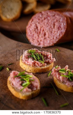 Pate With Bruschetta