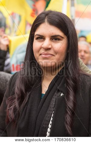 Kurdish Demonstrators Protesting In Milan, Italy
