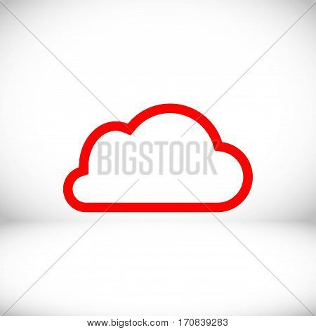 cloud icon stock vector illustration flat design