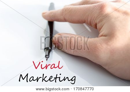 Viral marketing text concept isolated over white background