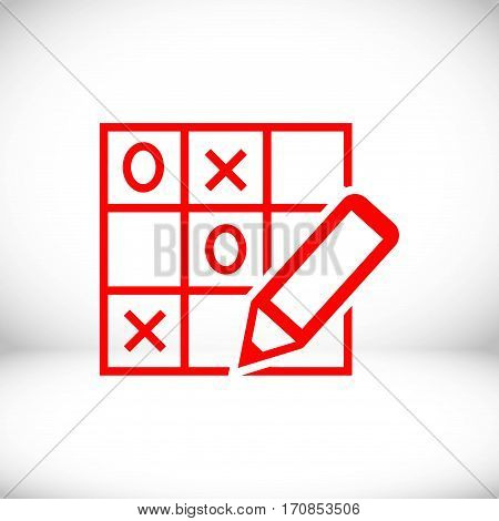 TIC TAC toe icon stock vector illustration flat design