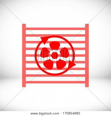 radiator cooling system icon stock vector illustration flat design