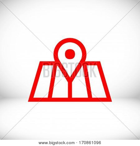navigation icon stock vector illustration flat design