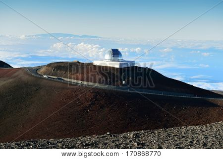 Mauna Kea Telescopes On The Big Island Of Hawaii