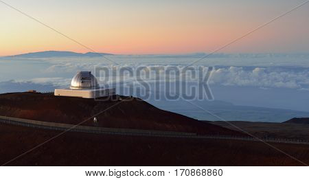 Mauna Kea Telescopes On The Big Island Of Hawaii