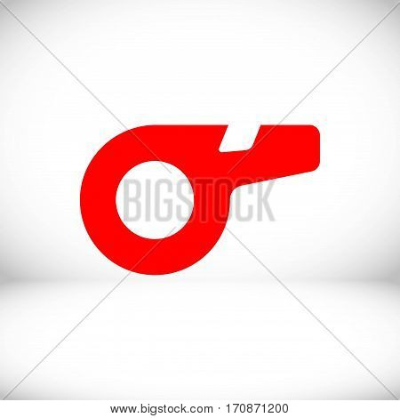 whistle icon stock vector illustration flat design