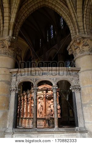 Reims France - july 26 2016 : the entombment of Saint Remi