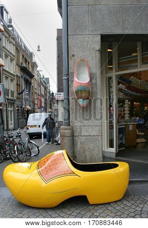 Clog,wooden Shou In Amsterdam