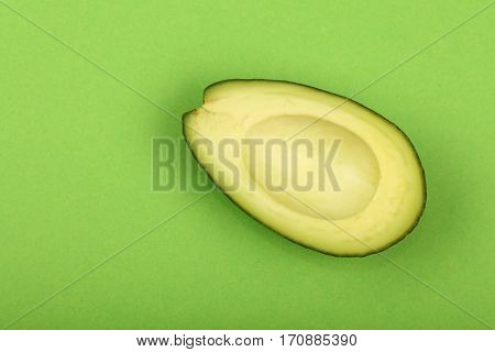 Fresh Ripe Avocado On Green Paper