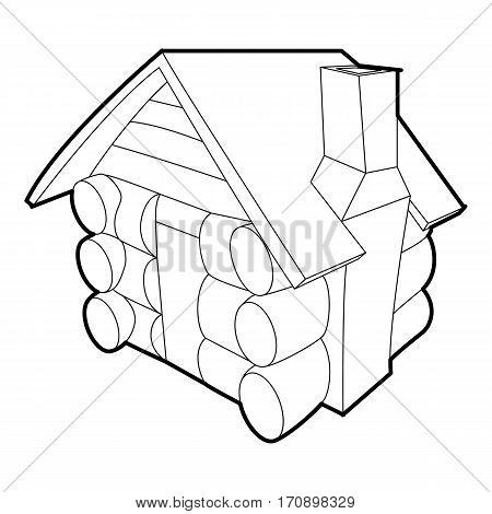 Small hut icon. Outline illustration of small hut vector icon for web