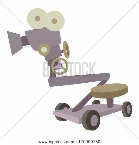 Camera up icon. Cartoon illustration of camera up vector icon for web