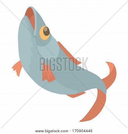 Fish icon. Cartoon illustration of fish vector icon for web
