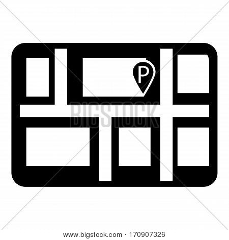 Parking icon. Simple illustration of parking vector icon for web