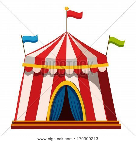 Shapito circus icon. Cartoon illustration of shapito circus vector icon for web