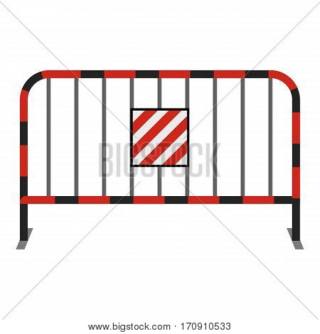 Steel barrier icon. Cartoon illustration of steel barrier vector icon for web
