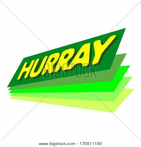 Hurray icon. Pop art illustration of hurray vector icon for web