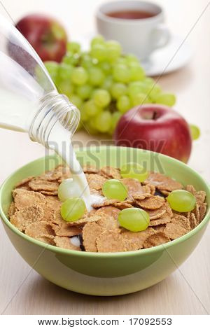 cornflakes con uva
