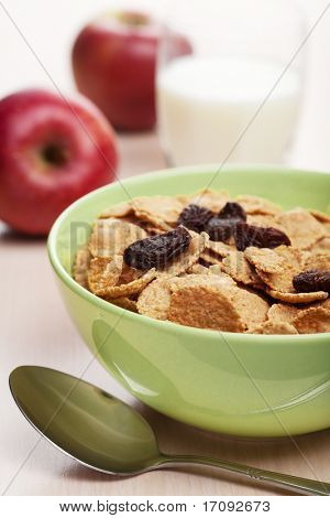 cornflakes con uvetta