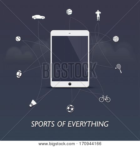 Sports of everything - sports internet of things with tablet control