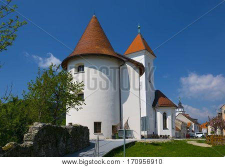 Old Fortified Church In The Medieval Town Of Kranj, Slovenia