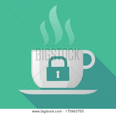 Long Shadow Mug With A Closed Lock Pad
