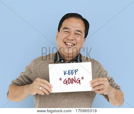 Never Give Up Keep Going Cheer Up Quote Word