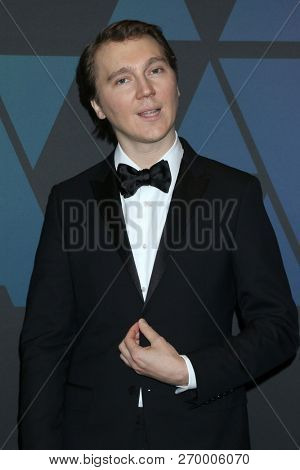 LOS ANGELES - NOV 18:  Paul Dano at the 10th Annual Governors Awards at the Ray Dolby Ballroom on November 18, 2018 in Los Angeles, CA