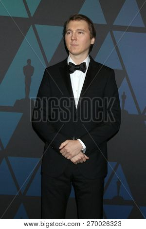 LOS ANGELES - NOV 18:  Paul Dano at the 10th Annual Governors Awards at the Ray Dolby Ballroom on November 18, 2018 in Los Angeles, CA