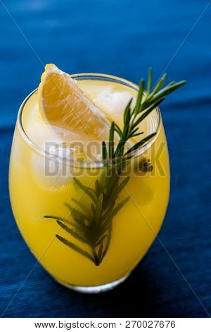 Meyer Lemonade With Rosemary And Vodka