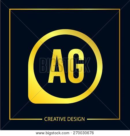 Initial Letter Ag Logo Template Vector Design
