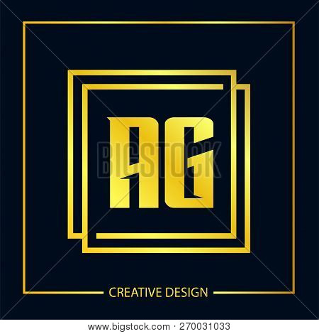 Initial Letter Ag Logo Template Vector Design
