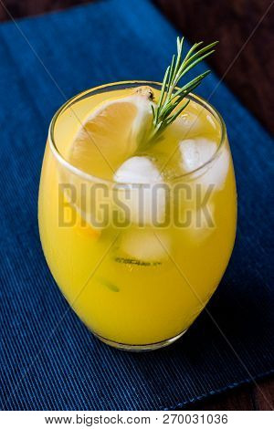 Meyer Lemonade With Rosemary And Vodka