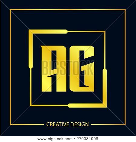 Initial Letter Ag Logo Template Vector Design