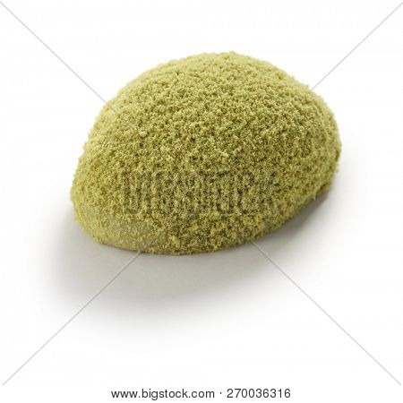 Uguisu mochi, traditional japanese sweets wagashi