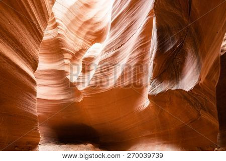 Amazing View And Closeup Of Antelope Canyon, Page, Arizona, Usa